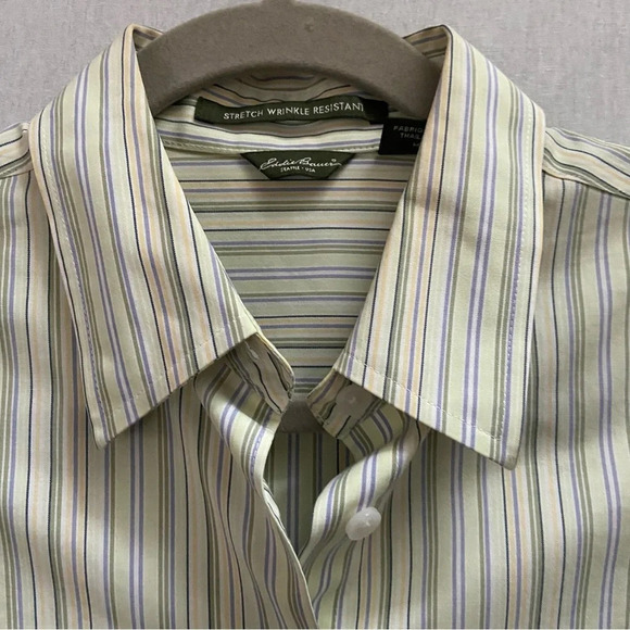 Eddie Bauer  long sleeve cotton button blouse sz M - Picture 5 of 13